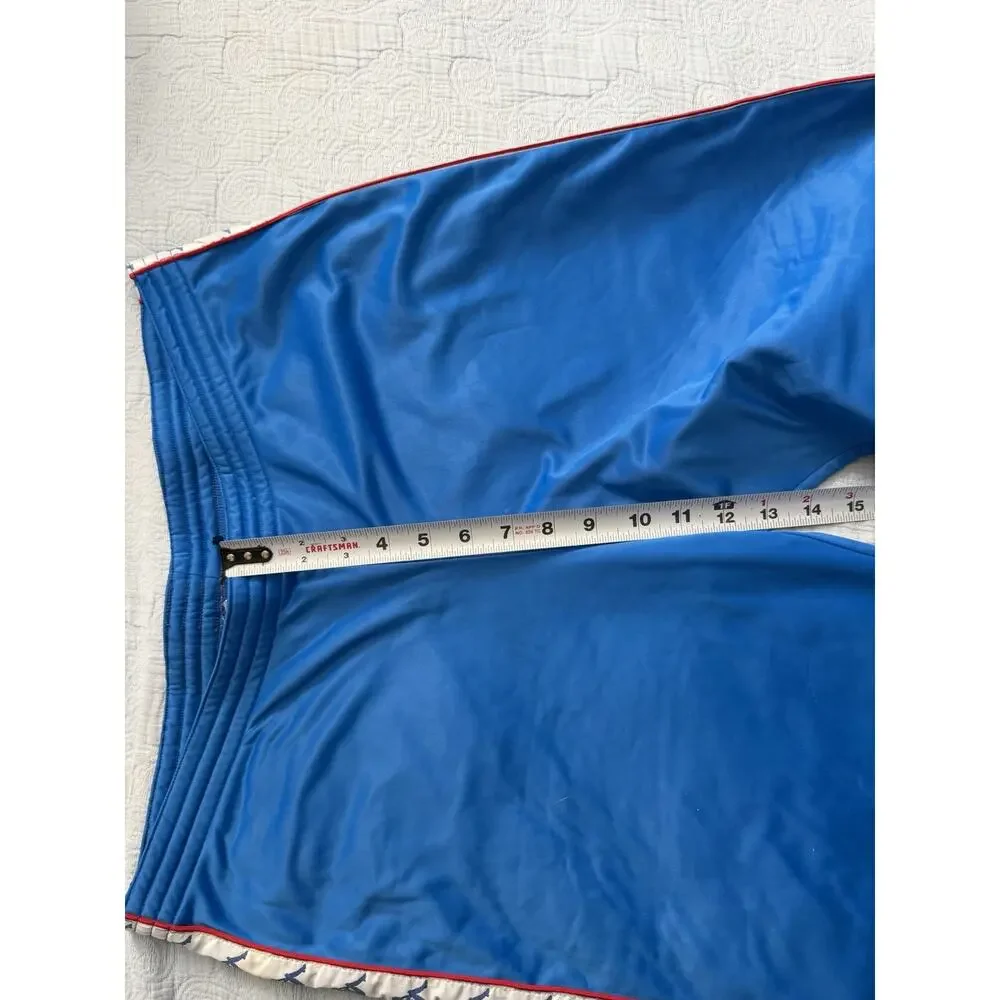 KAPPA Vintage 80s Blue Red Logo Track Pants Sz XL Italy Designer Streetwear READ